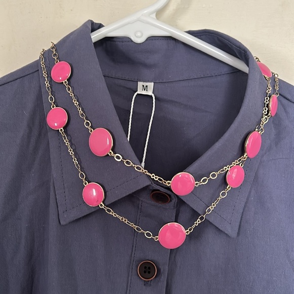 Brand new dress with collar and matching necklace - Picture 3 of 3